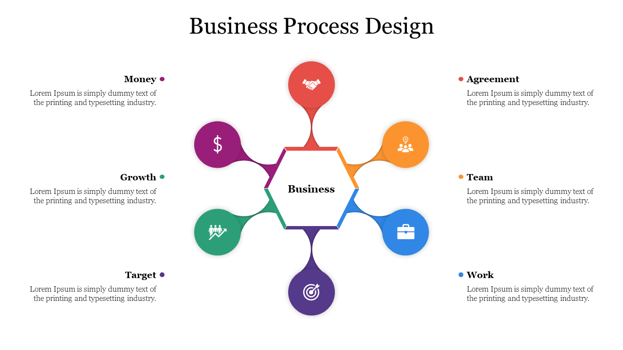 Free - Infogrophic Business Process Design Presentation PowerPoint